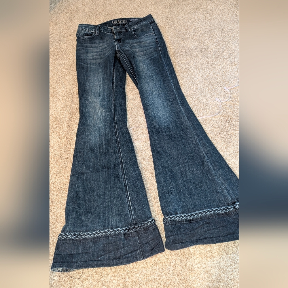 Grace Women's Flared Blue Jeans